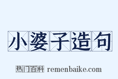 小婆子造句是什么意思的图片